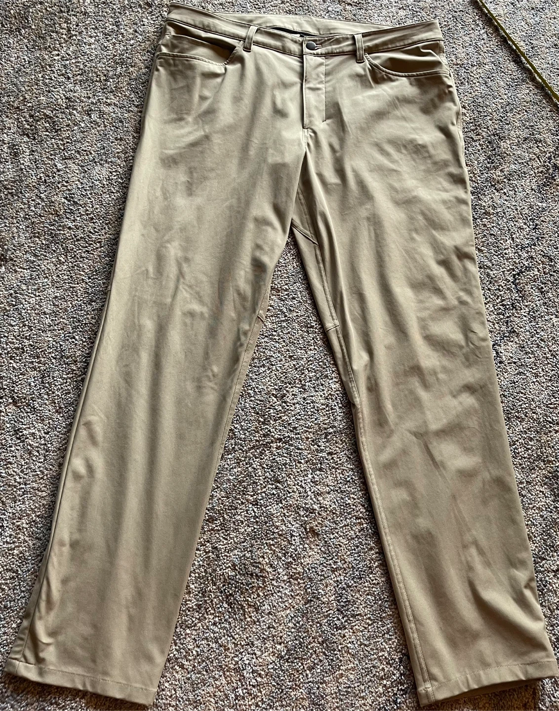 Lululemon Men's Tan Polyester Pants Size 36