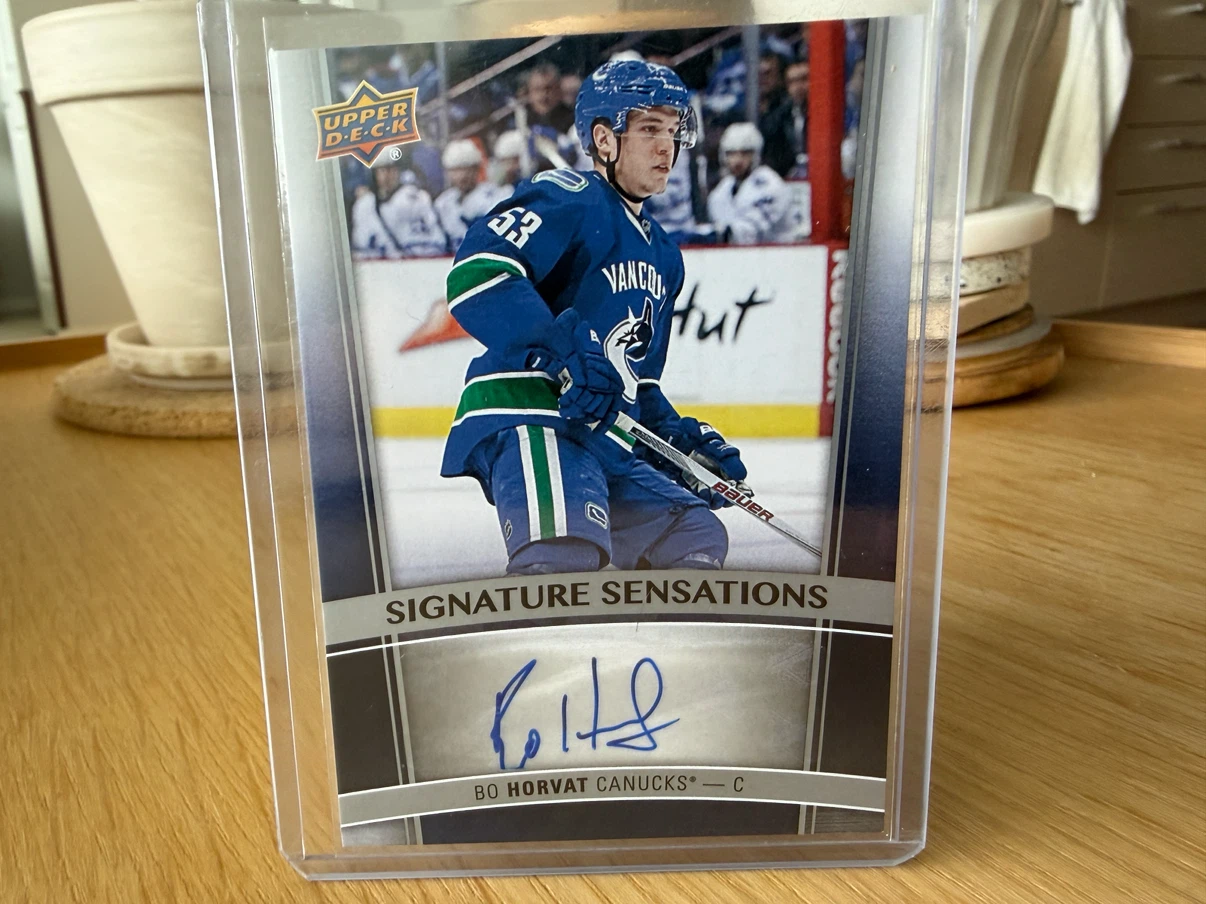 BO HORVAT Canucks Upper Deck Signature Sensations Auto Card
