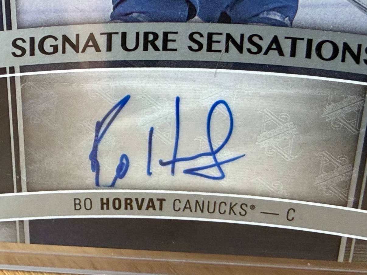 BO HORVAT Canucks Upper Deck Signature Sensations Auto Card - photo 3