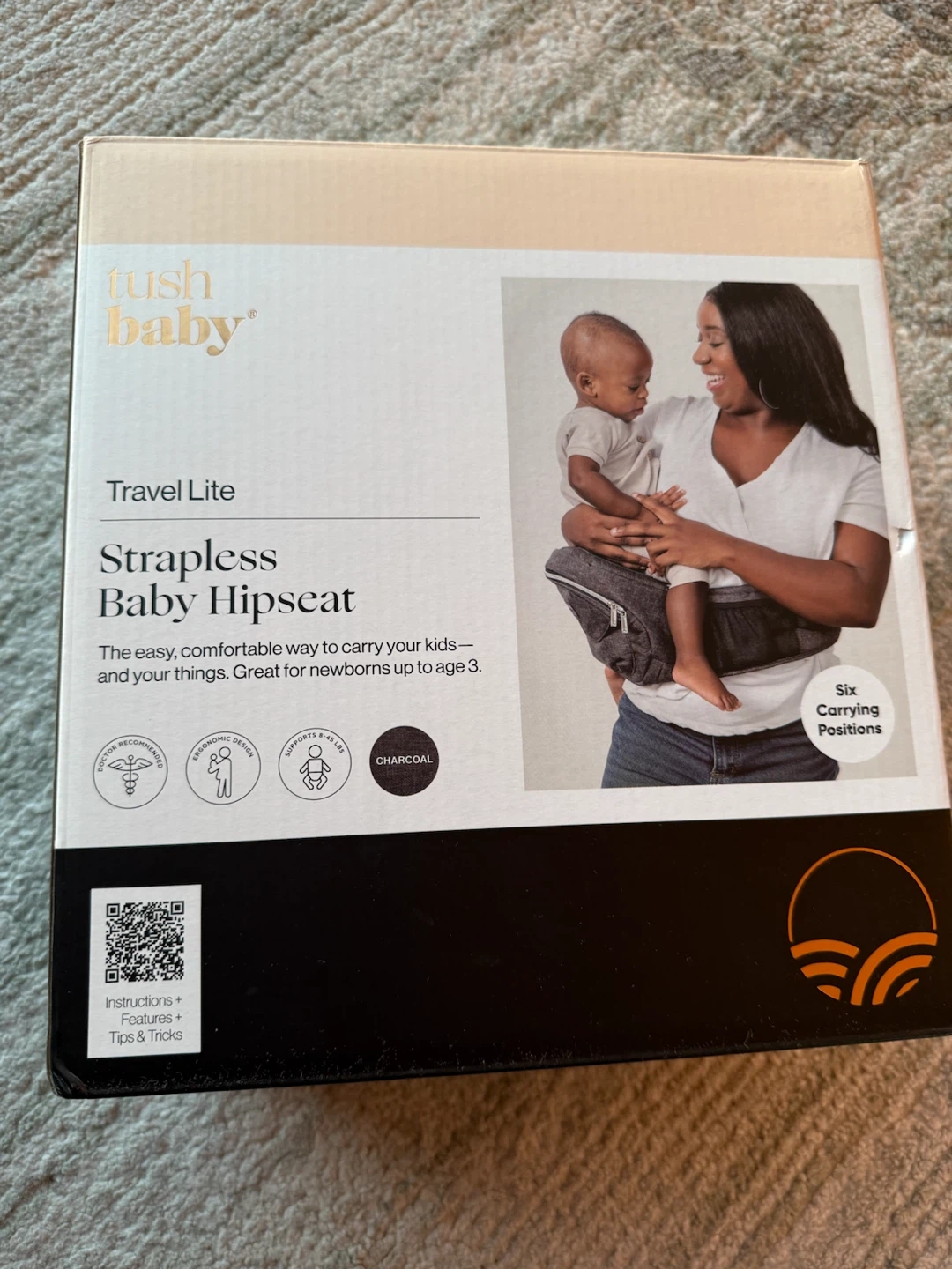 Tush Baby Travel Lite Strapless Baby Hip Seat Carrier - photo 5