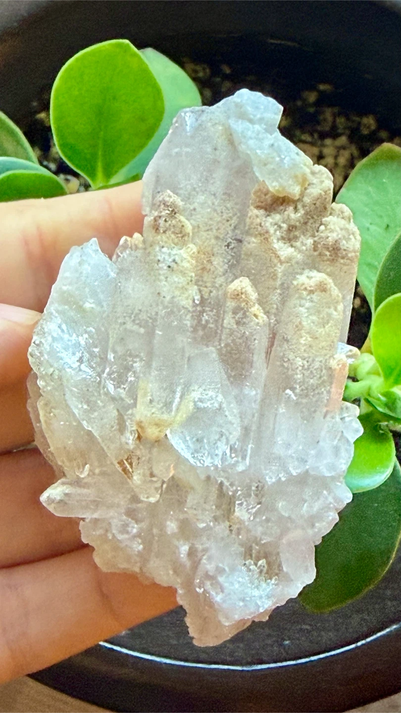 Raw Clear Quartz Crystal Cluster