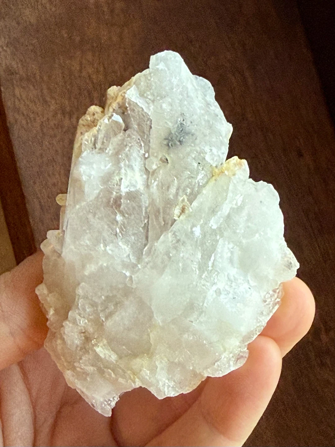 Raw Clear Quartz Crystal Cluster - photo 3