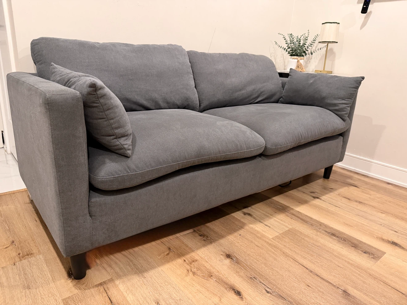 Modern Gray 3-Seater Sofa - photo 2