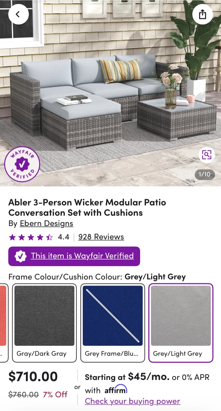 MOVE OUT SALE: Modular Patio Set - photo 2