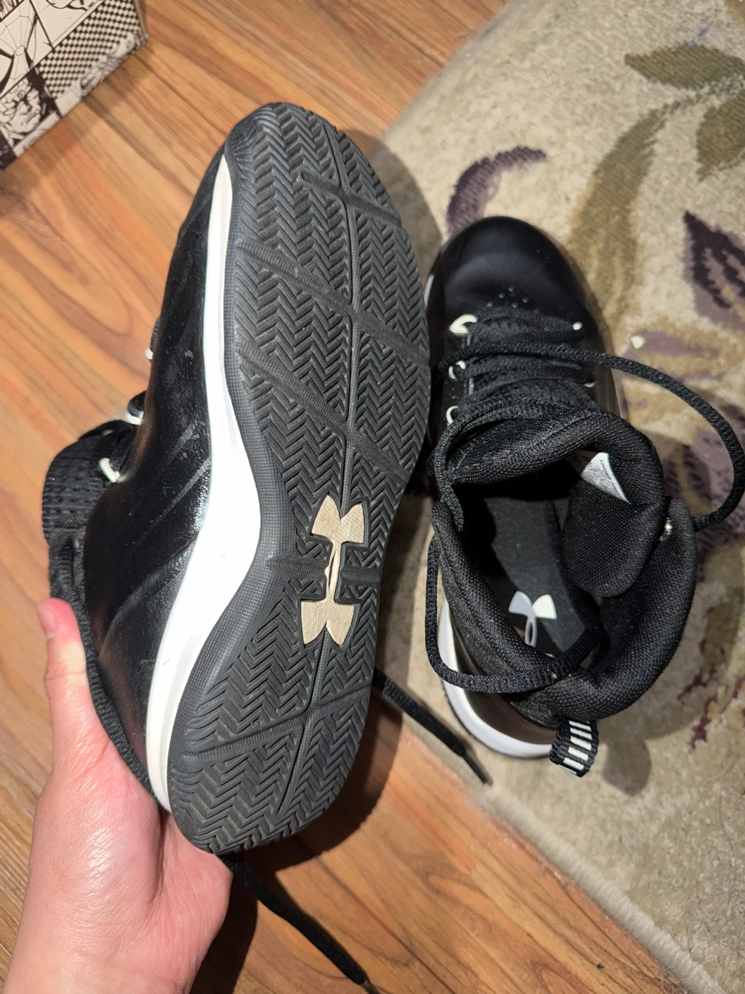 Under Armour Black High-Top Shoes - photo 2
