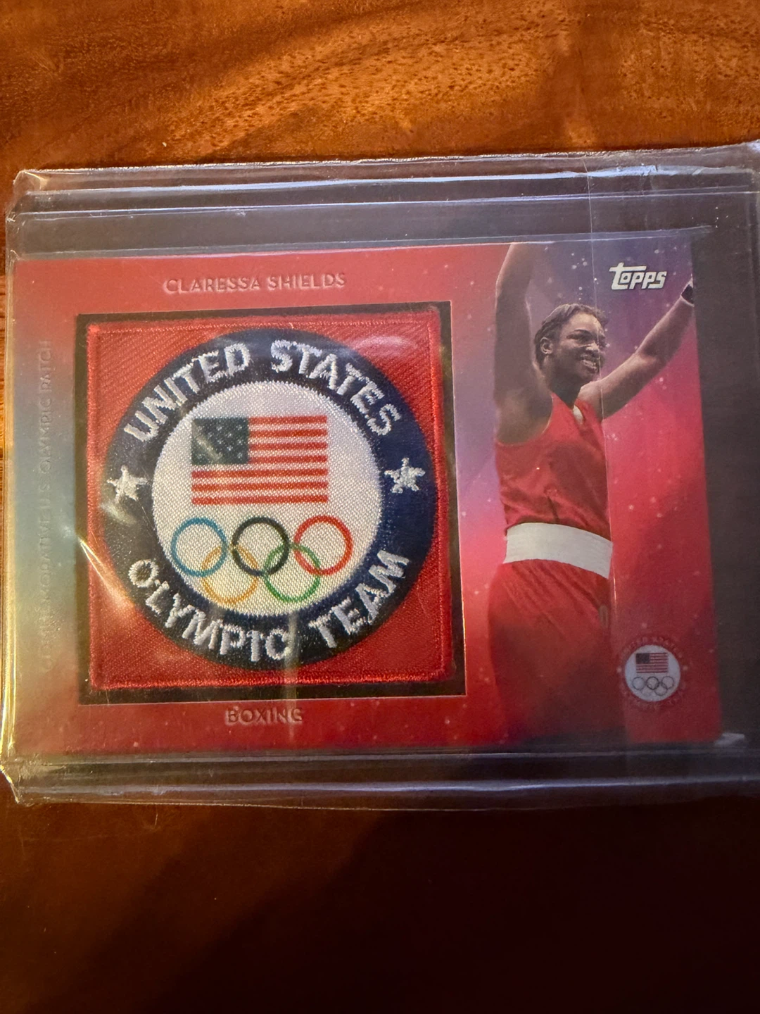 Topps Claressa Shields Boxing U.S. Olympic Patch Card 2016