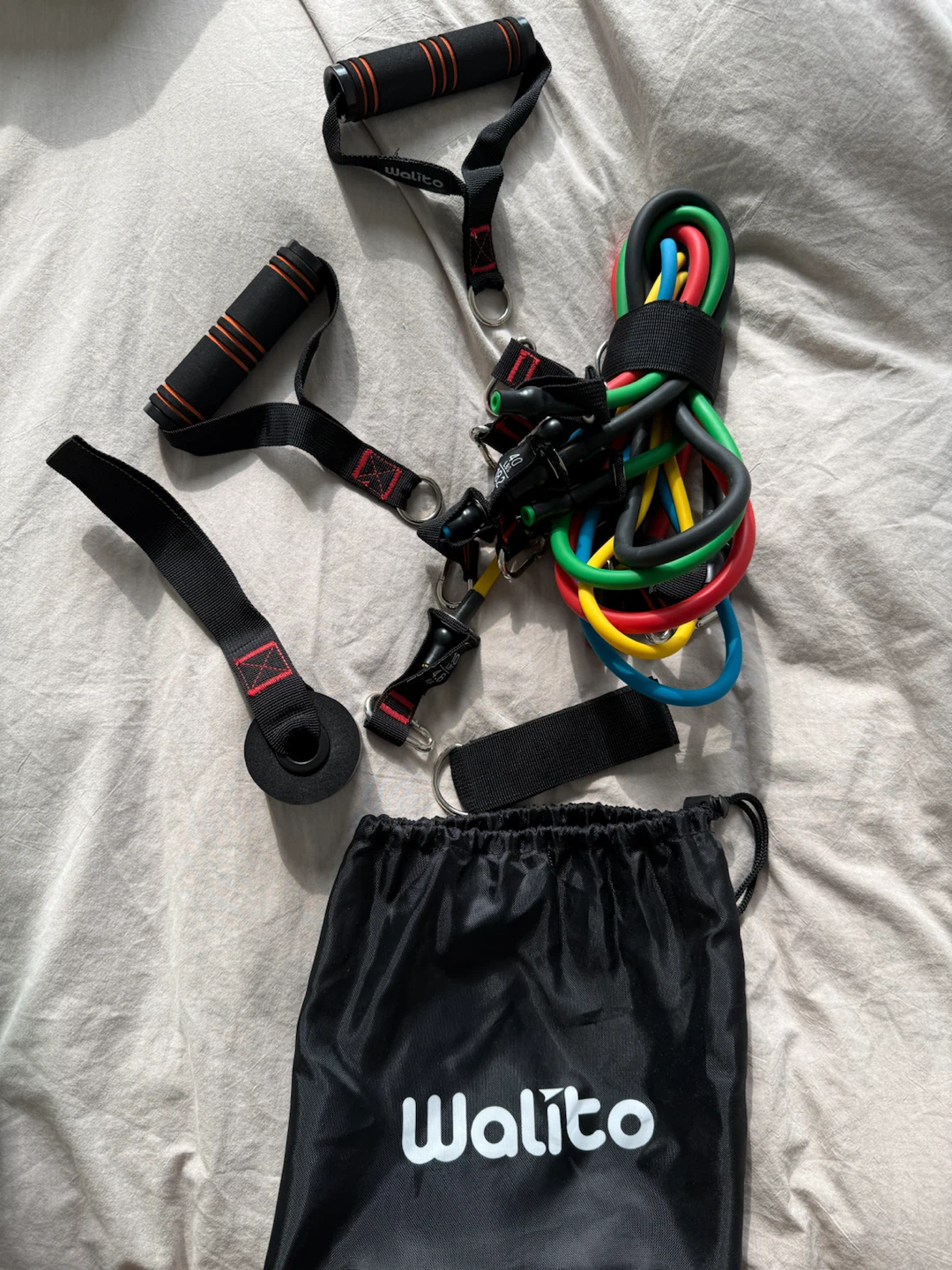 Walito Resistance Band Set with Handles and Bag