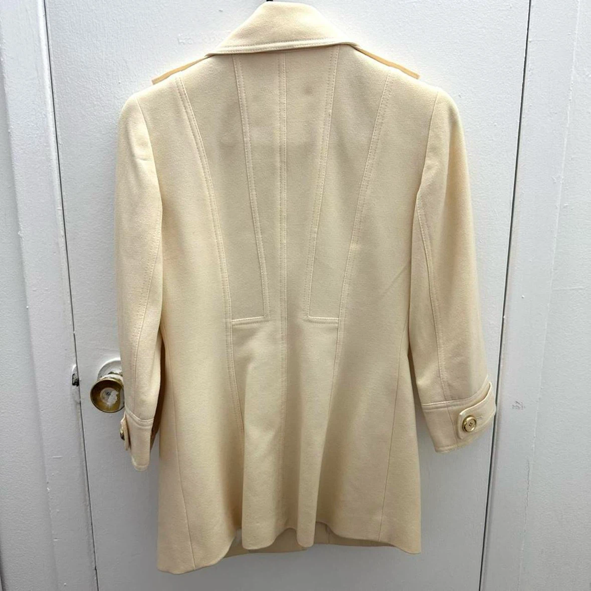 WORTH Women's Cream Wool Blend Coat - photo 2