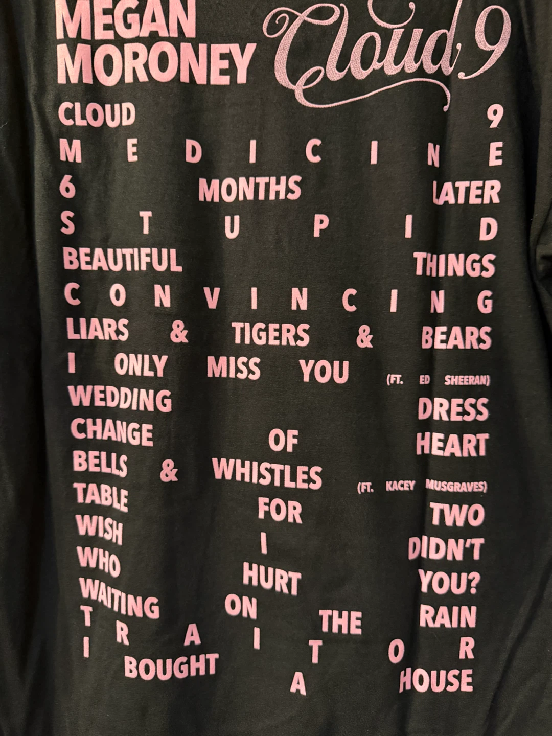 Megan Moroney Cloud 9 album graphic T-Shirt - photo 3