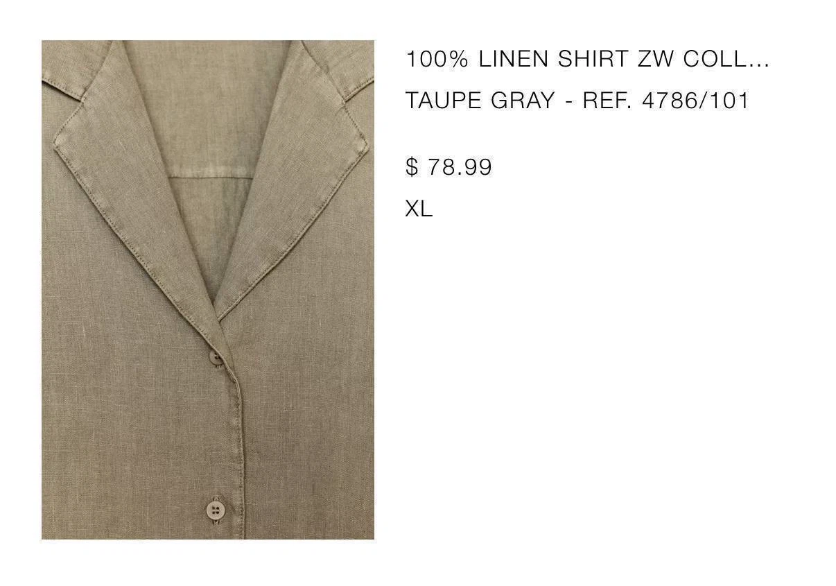ZARA Linen Shirt - Size XL - photo 2