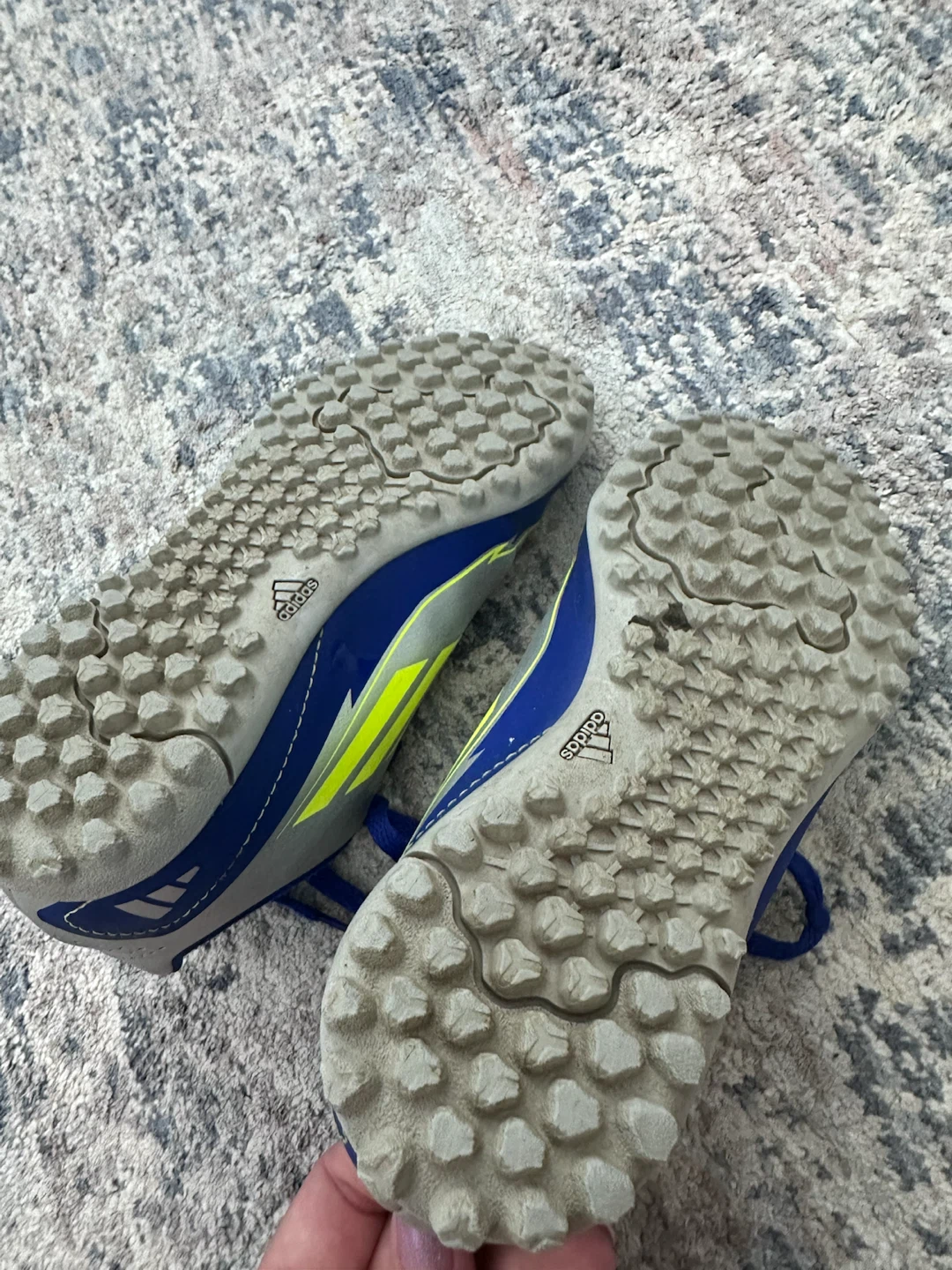 Adidas Messi F50 Soccer Cleats Youth Size 12K Blue/Silver - photo 4