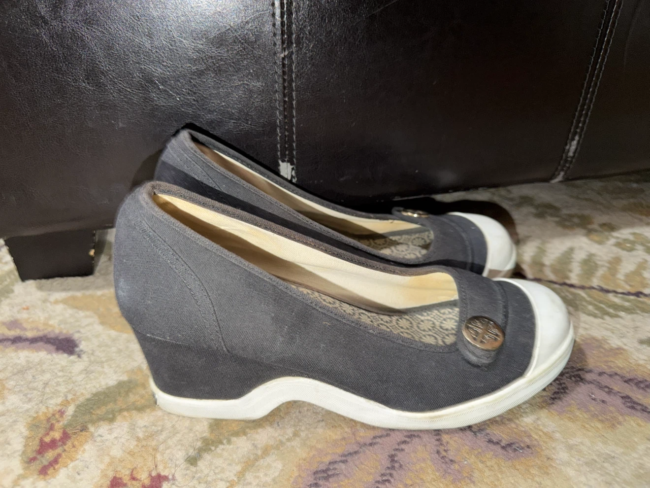 Roxy Wedge Shoes Size 8.5 Black - photo 2