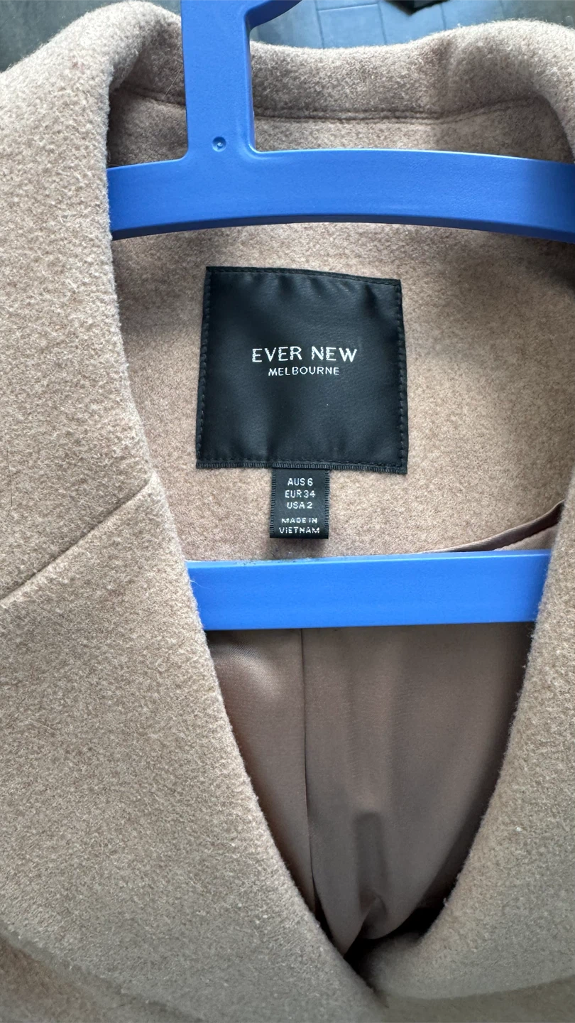 Ever New Melbourne Beige Wool Blend Coat - photo 5