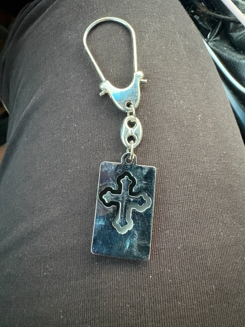 Religious Icon Keychain with Cross Charm - photo 2