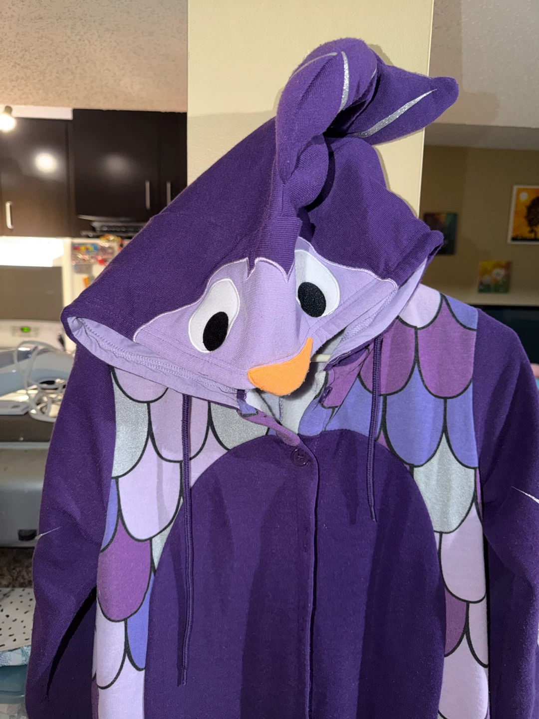 Bluenotes Purple Owl Fleece Onesie - photo 2