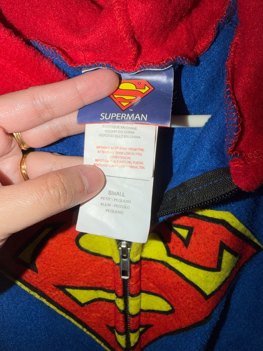 Superman Fleece Costume Pajamas - photo 2
