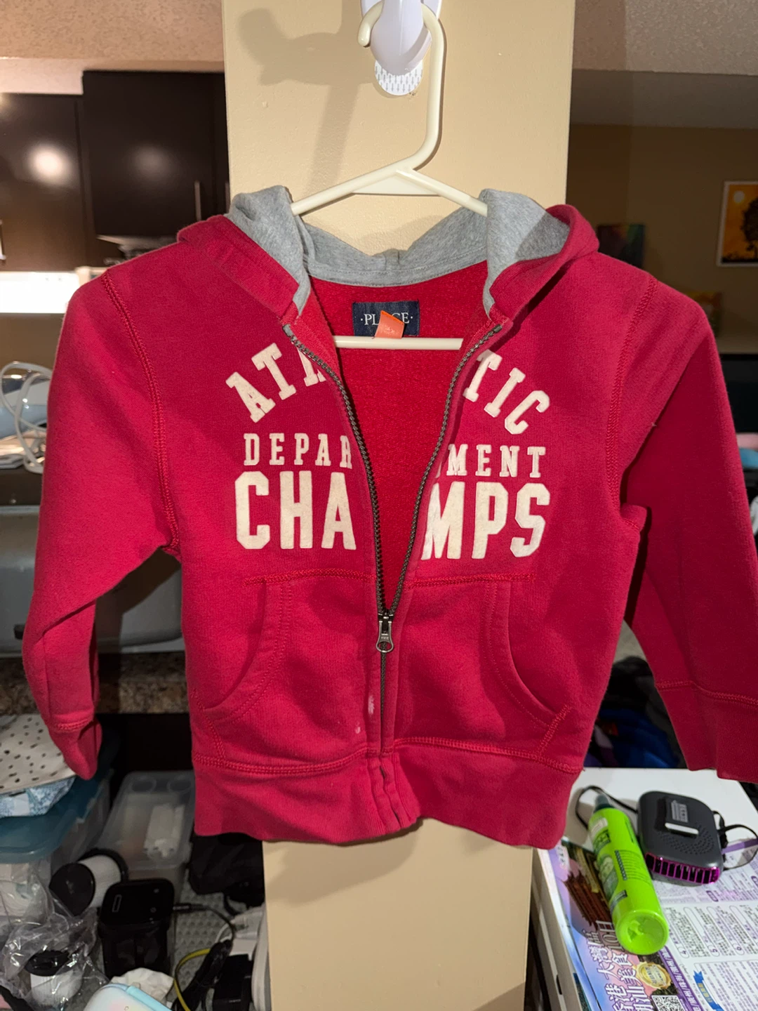 The Children's Place Red Athletic Department Champs Hoodie