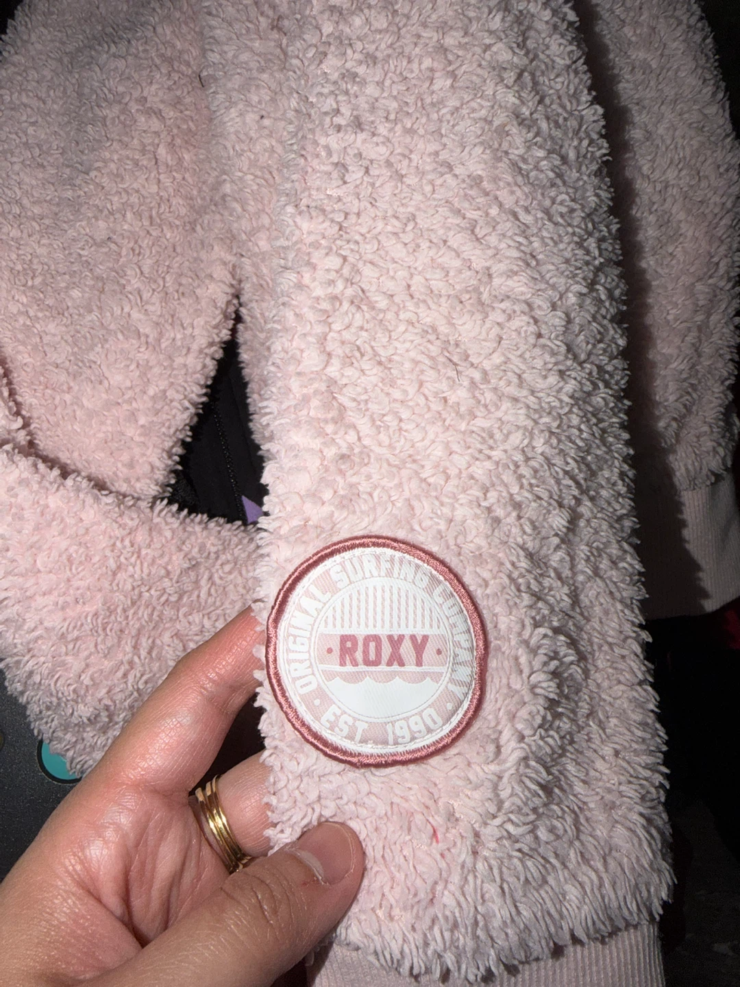 Roxy Pink Fleece Zip-Up Hoodie - photo 3