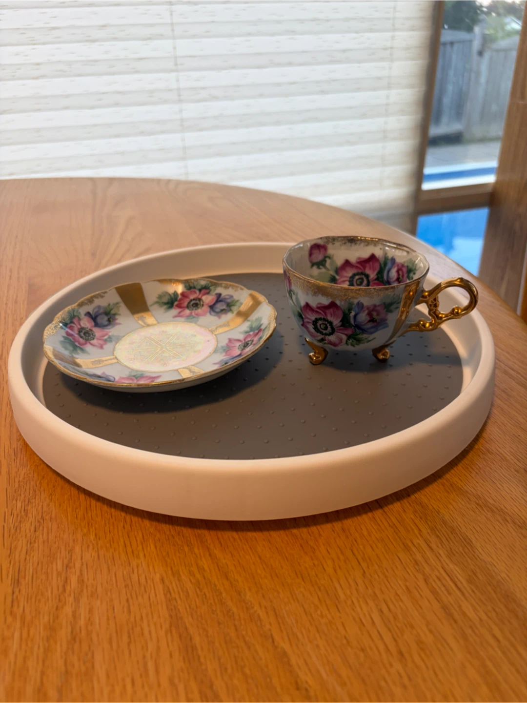 Castle China teacup and saucer set