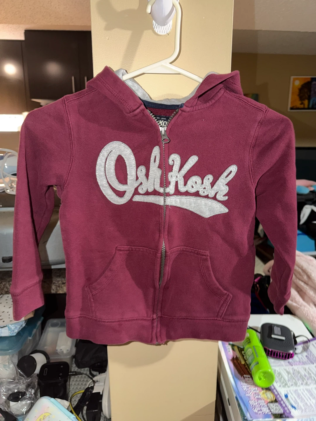 OshKosh B'gosh Zip-Up Hoodie - Burgundy