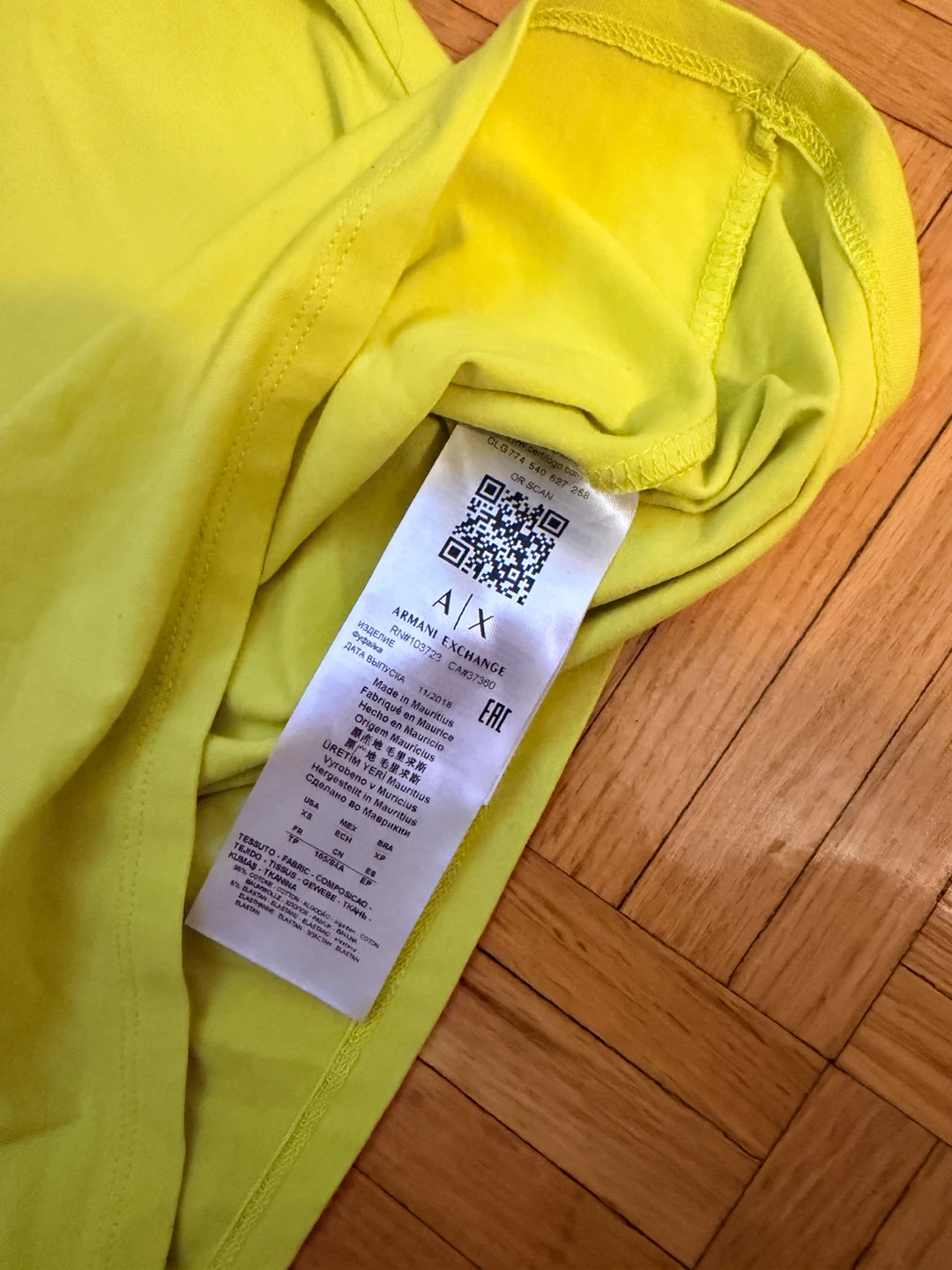 Armani Exchange Yellow T-Shirt - photo 2