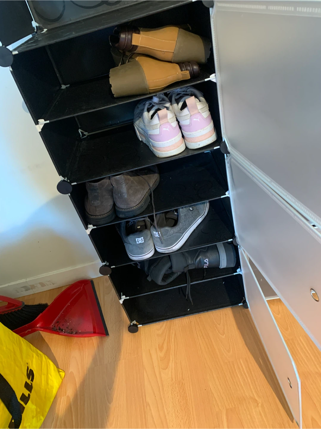 Black and Grey Modular Shoe Rack Organizer - photo 4