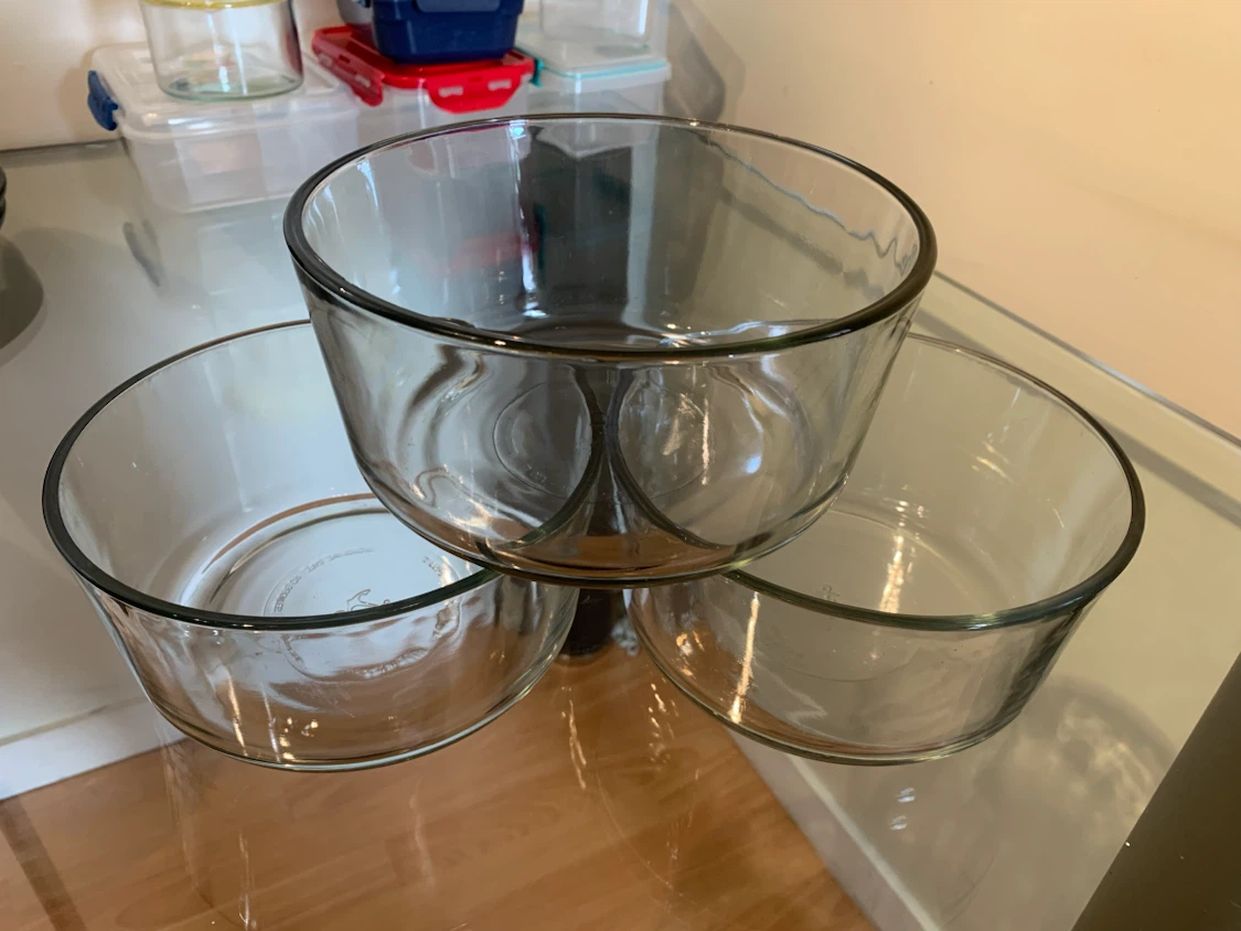 Anchor Hocking Glass Bowls (Set of 3)