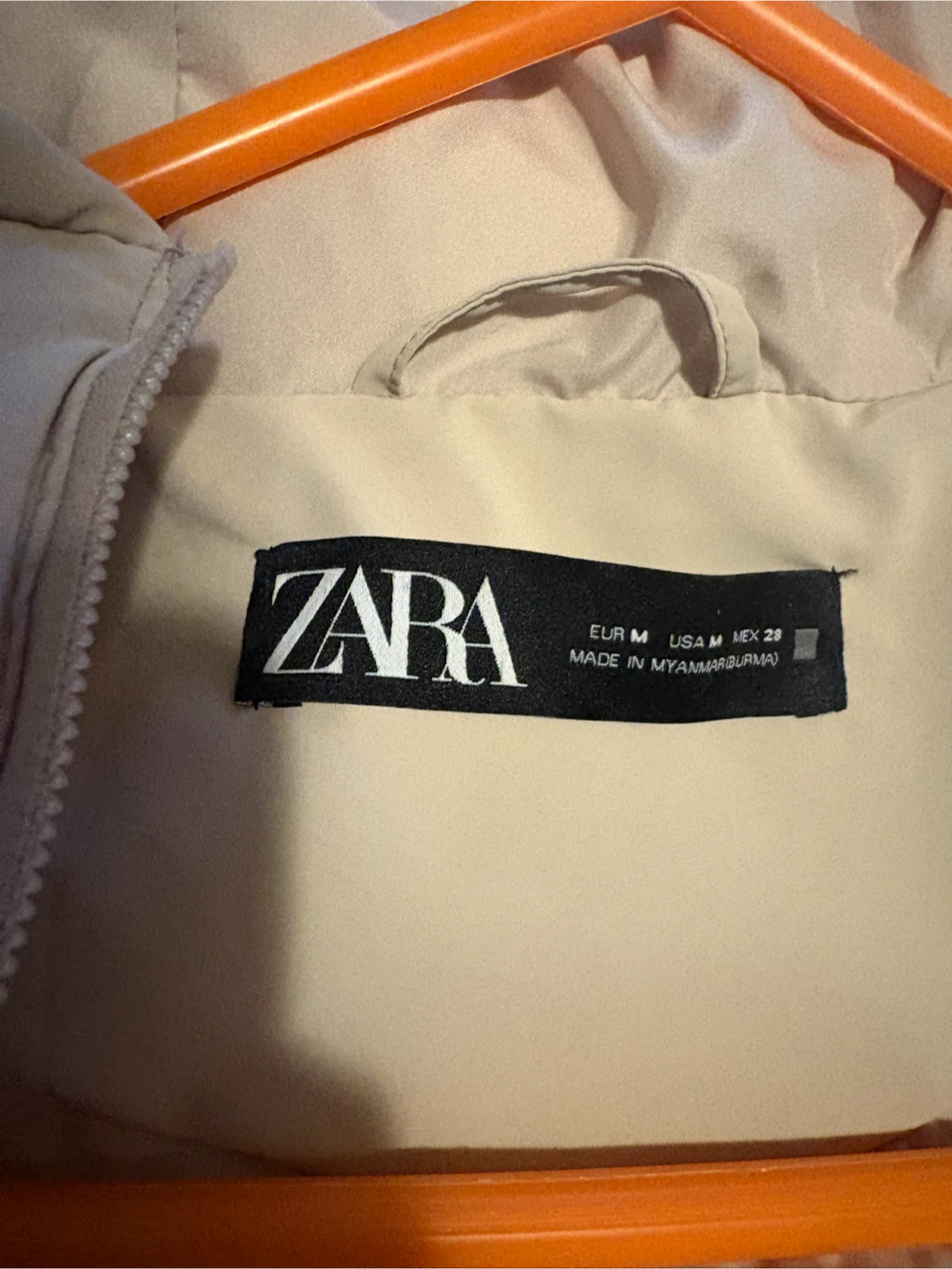 Zara Beige Puffer Jacket - photo 2
