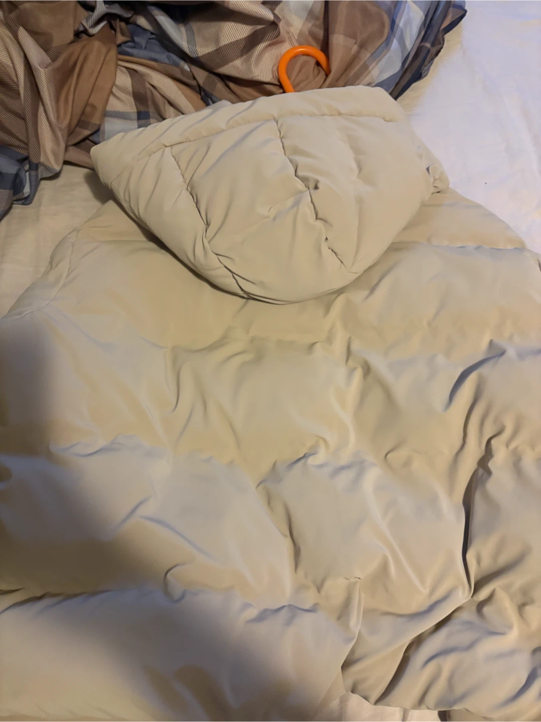 Zara Beige Puffer Jacket - photo 3