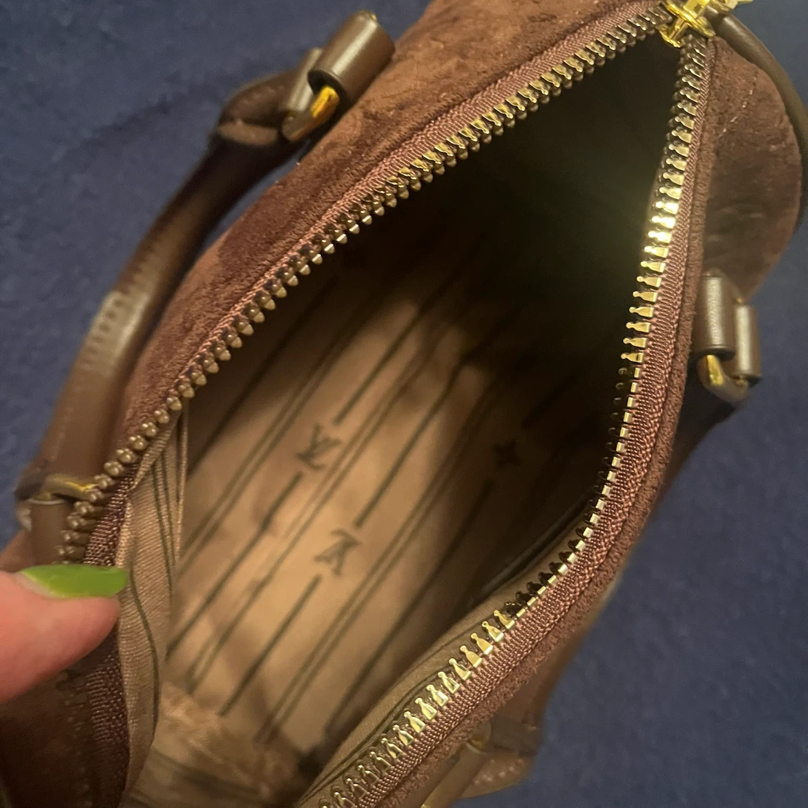 Speedy Bandouliere Brown Suede Handbag - photo 3