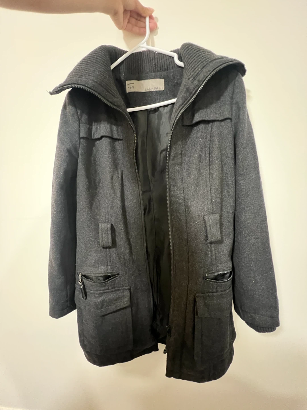 Zara - Grey Wool Blend Coat