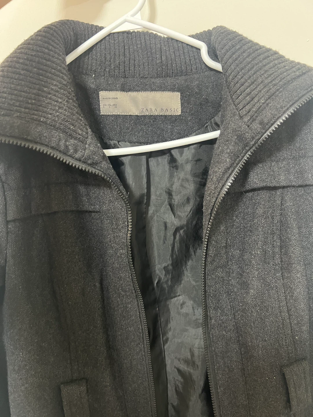 Zara - Grey Wool Blend Coat - photo 3