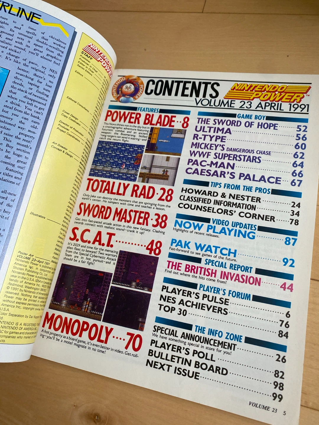 Nintendo Power Magazine Volume 23 - April 1991 - photo 2
