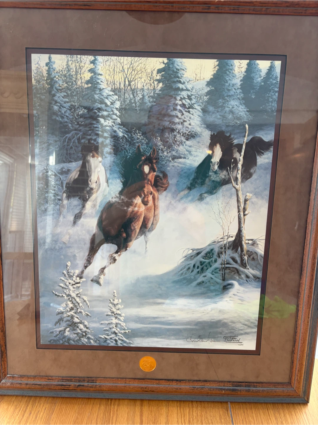 Mustang Thunder Art Print by Chuck DeHaan - Limited Edition