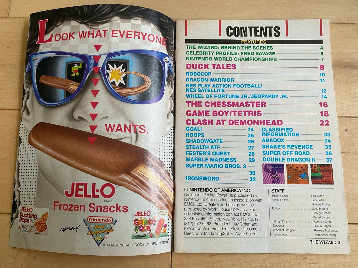 Nintendo "The Wizard" Pocket Power Magazine - photo 2