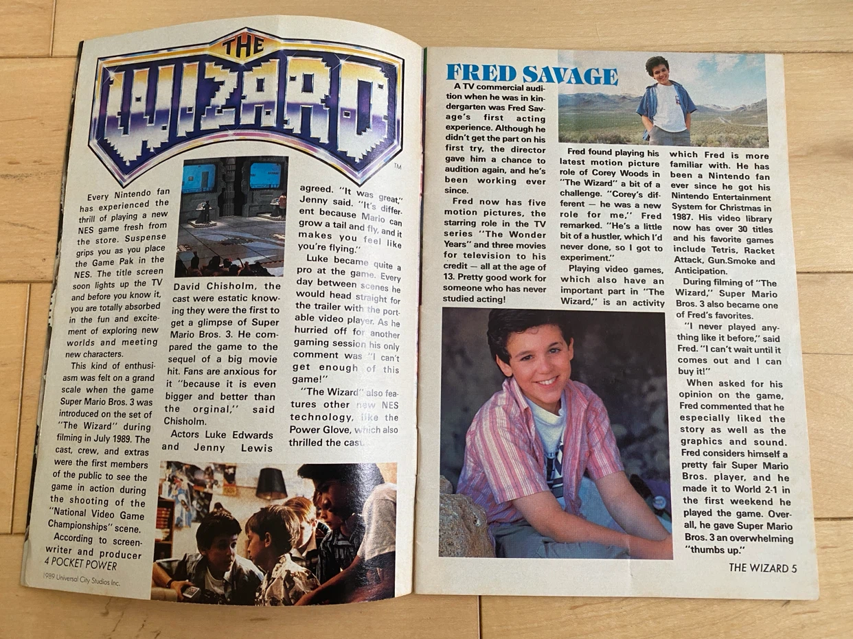 Nintendo "The Wizard" Pocket Power Magazine - photo 3