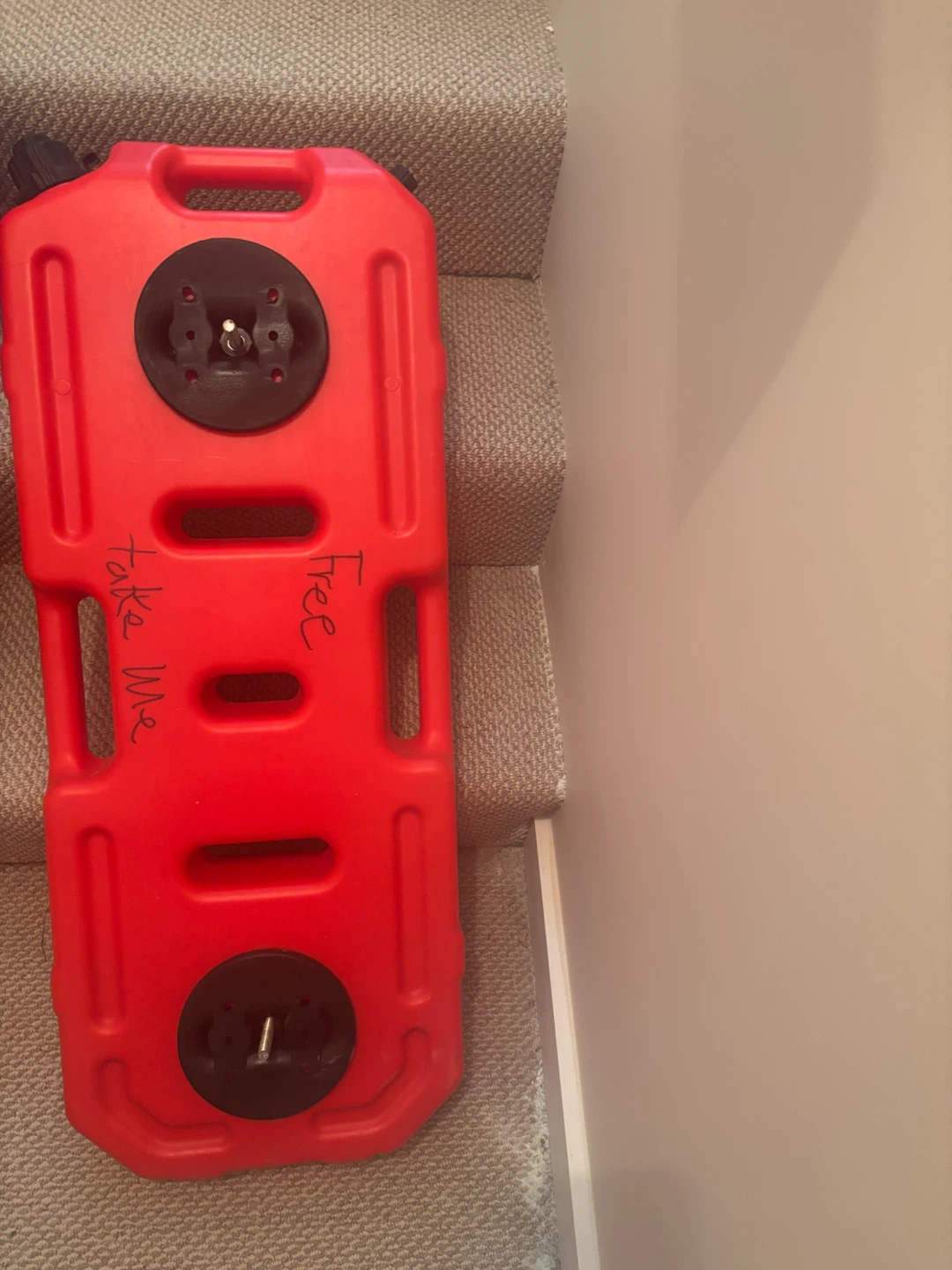 Red Plastic Jerry Can