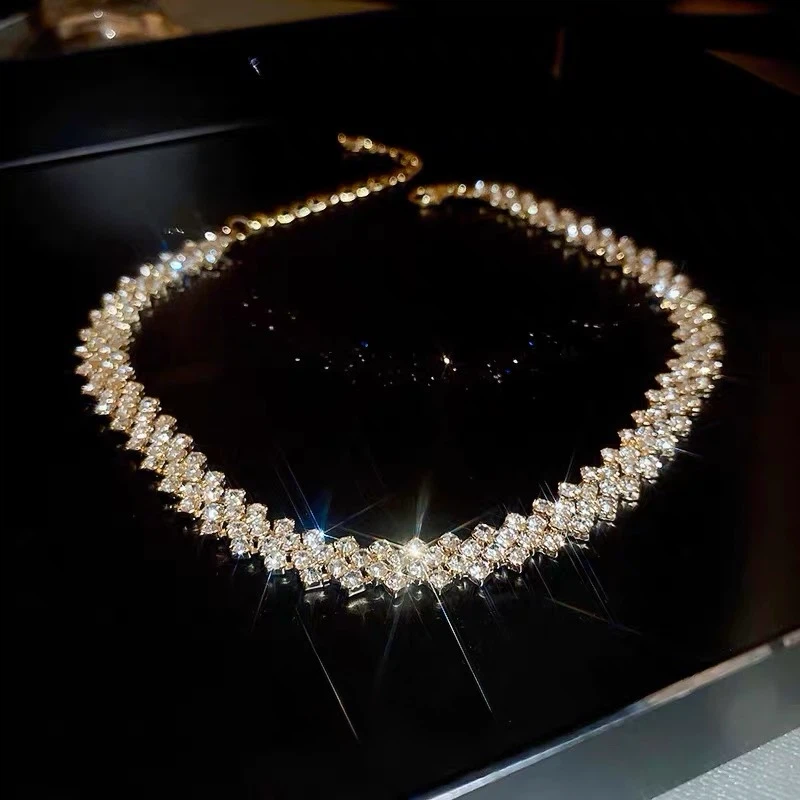 Sparkling Rhinestone Choker Necklace - photo 2