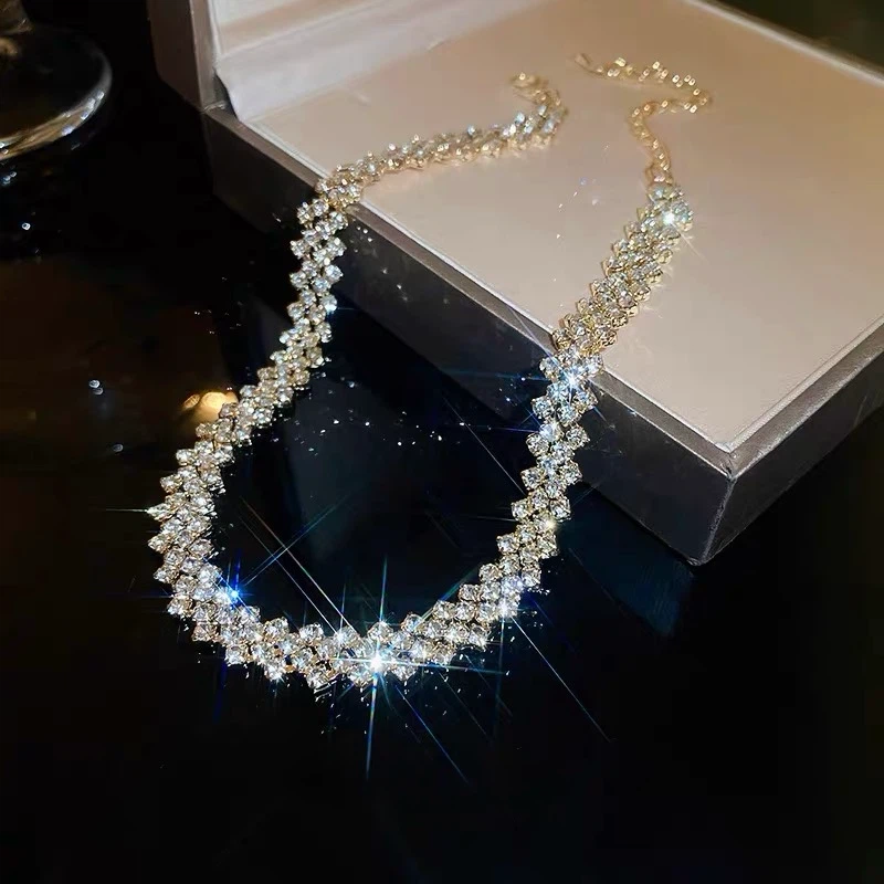 Sparkling Rhinestone Choker Necklace - photo 4
