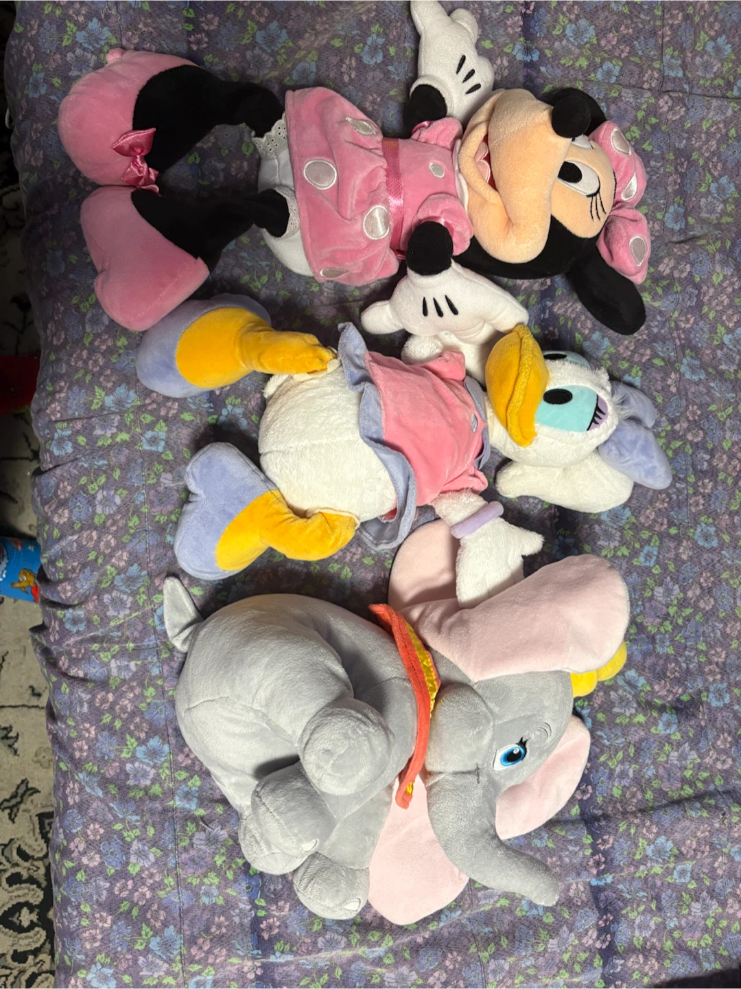 Disney Plush Toys - Minnie Mouse, Daisy Duck, Dumbo