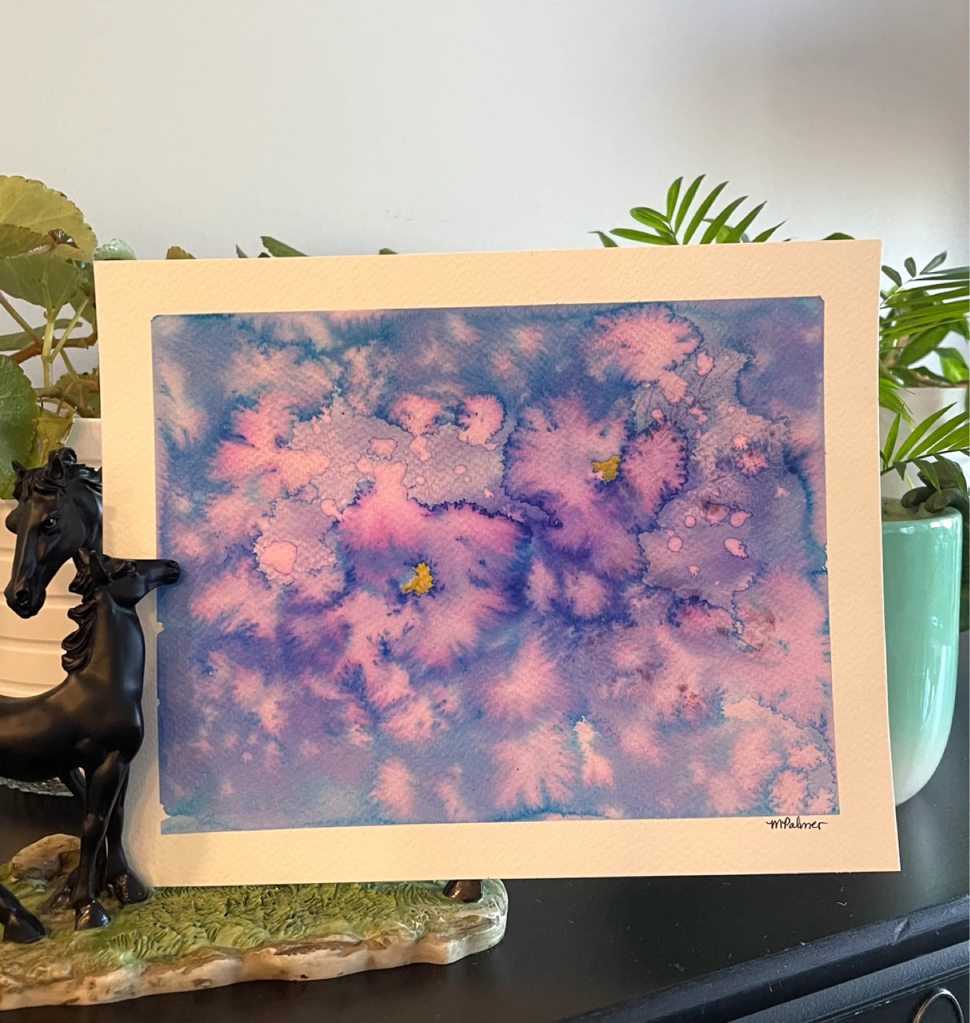 Watercolor Tie-dyed Painting