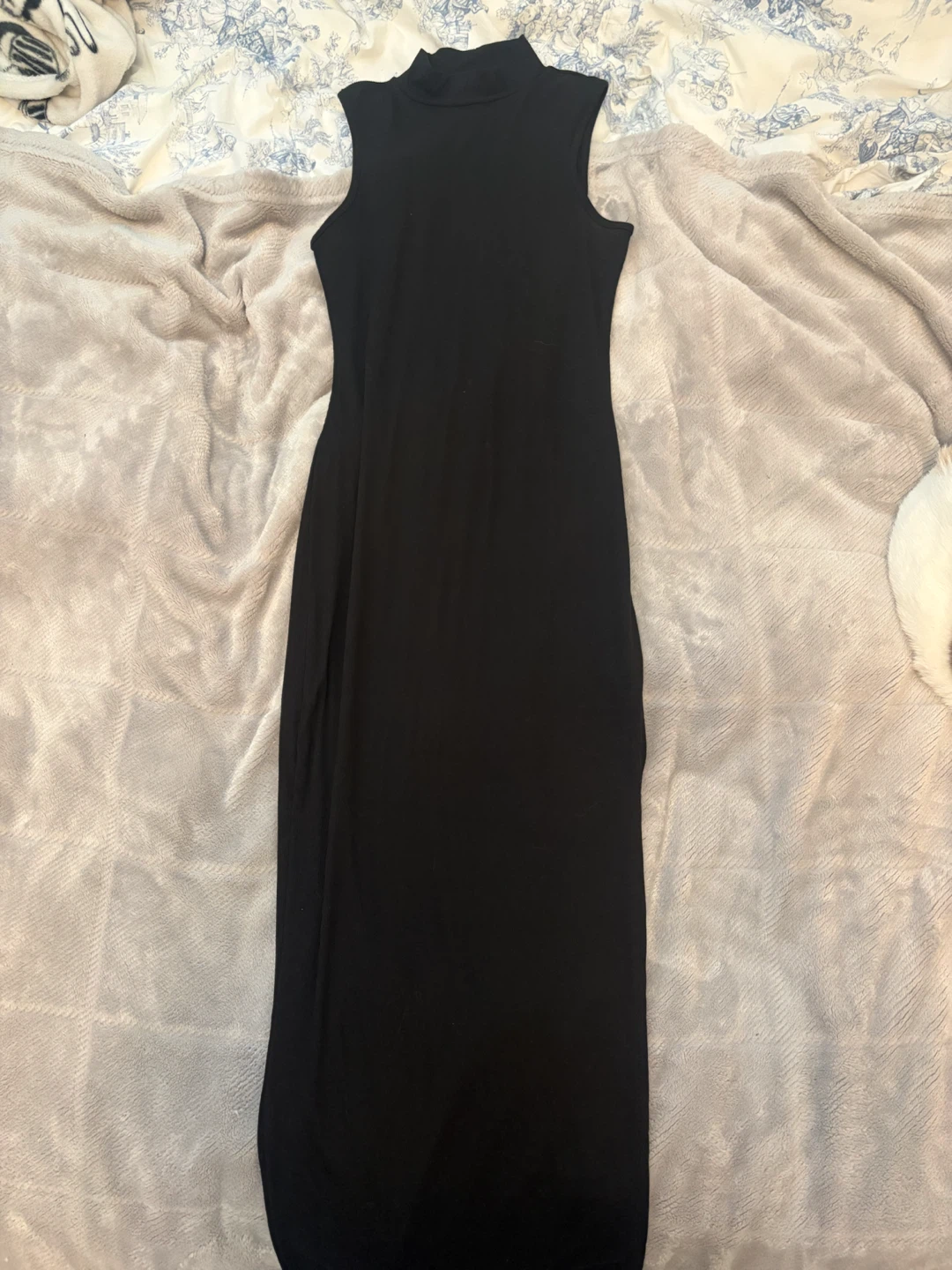 Ardene Black Mock Neck Sleeveless Maxi Dress