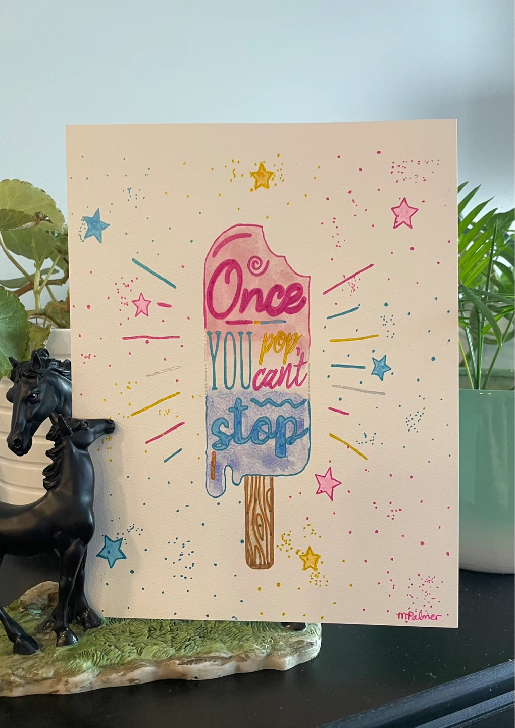 Mixed media popsicle