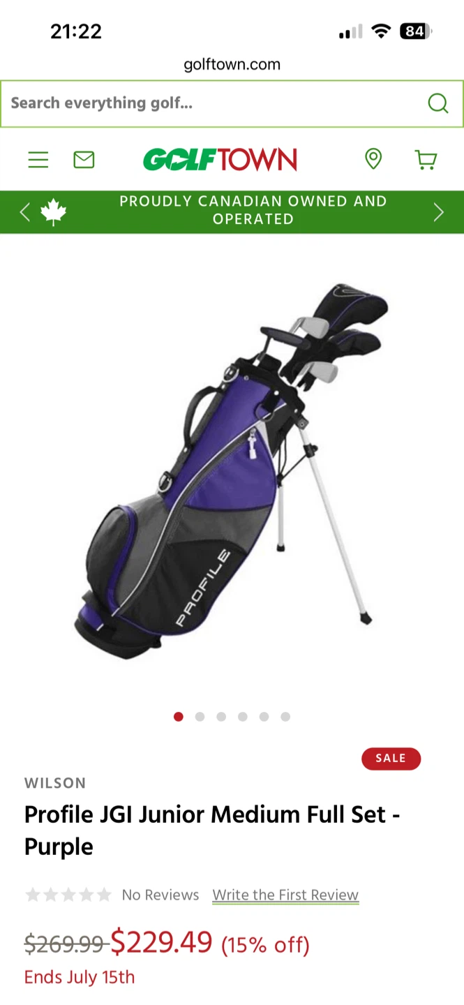 Wilson Profile Junior Golf Club Full Set (RH, 4’2”-4’6”) - photo 2