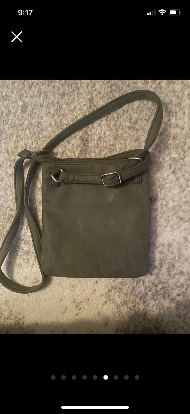 Green Crossbody Purse with Tassel - photo 3