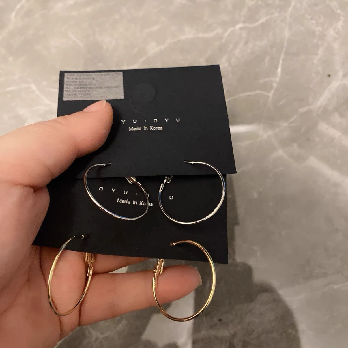 Silver Hoop Earrings - photo 3