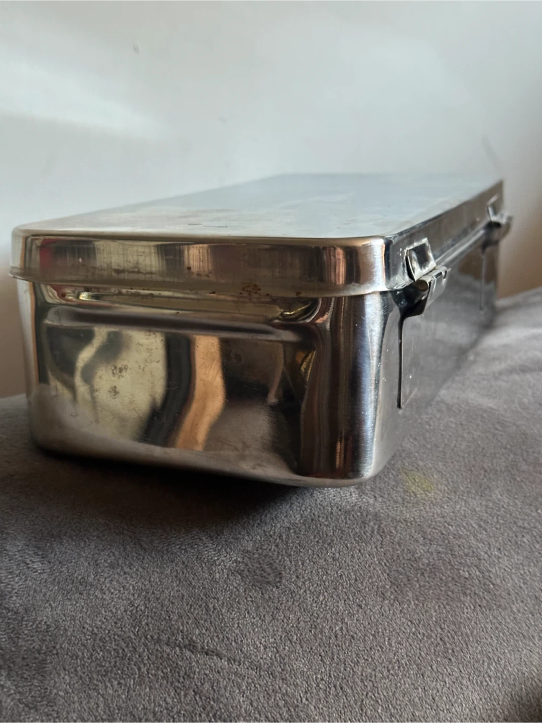 stainless steel instrument sterilization box - photo 2