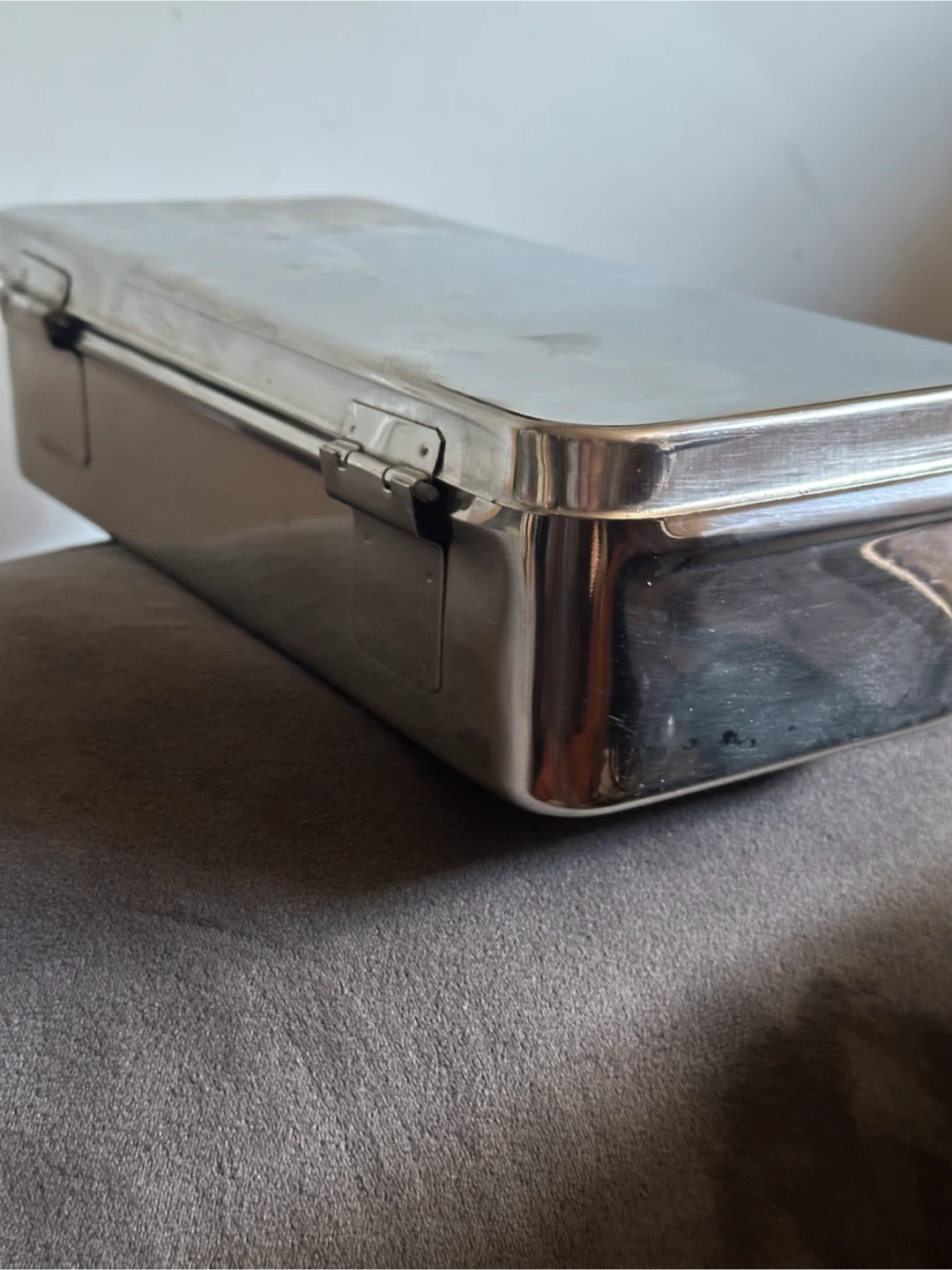 stainless steel instrument sterilization box - photo 3
