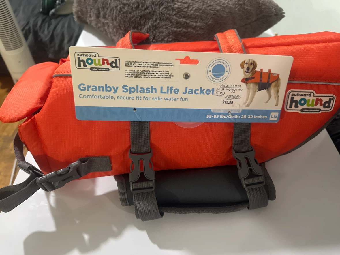 Outward Hound Granby Splash Life Jacket for Dogs, LG