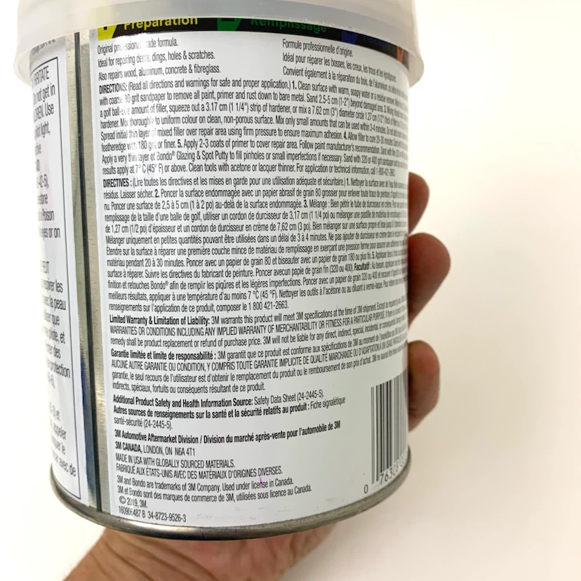 Auto Body Filler Car Dent Repair Kit New Bondo 794g - photo 4